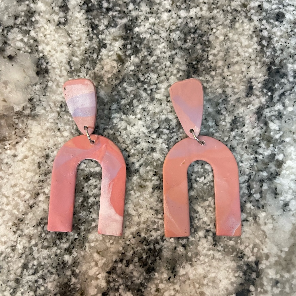 Arch Polymer Clay Earrings